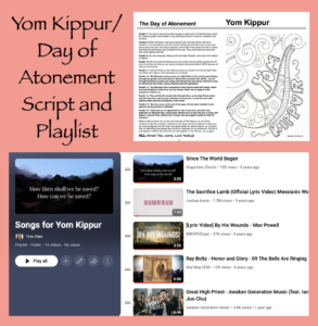 Yom Kippur/Day of Atonement Script and Playlist